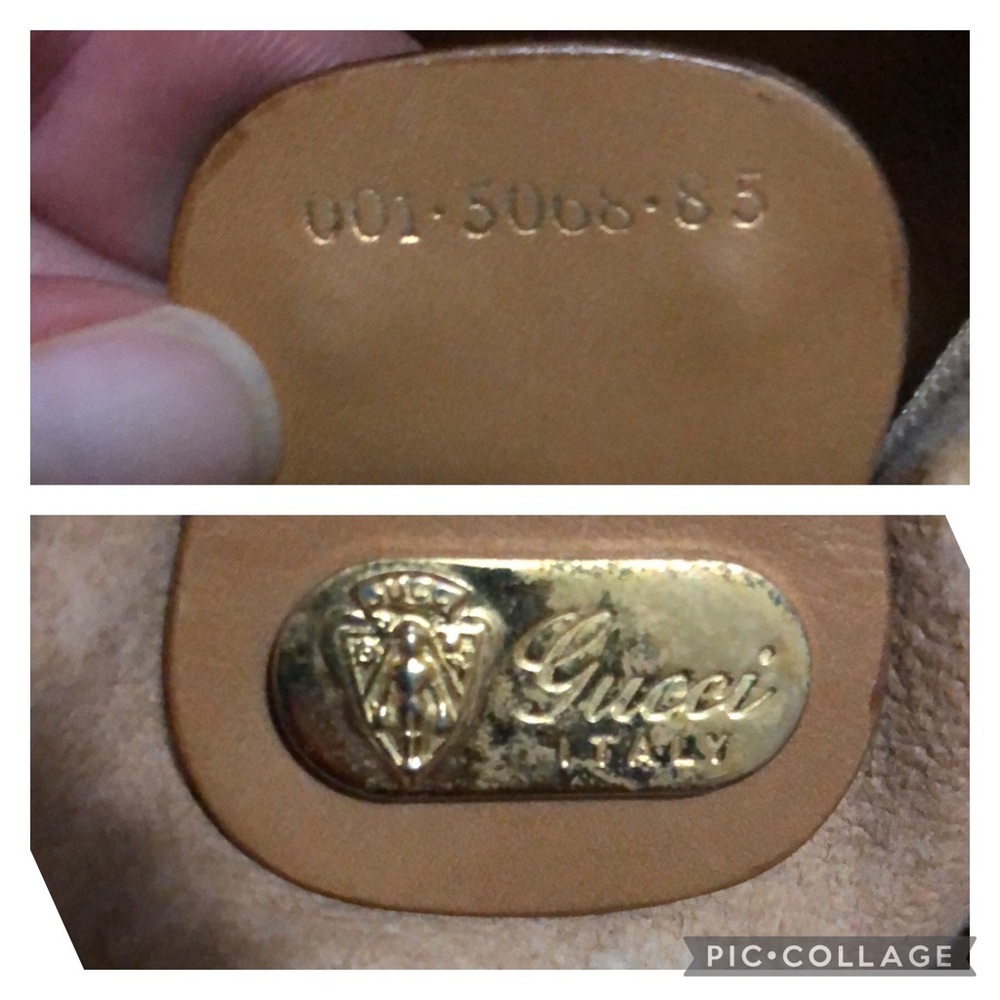 Vintage(80’s)Gucci-Micro Double G-Adj. Strap - Picture 7 of 17